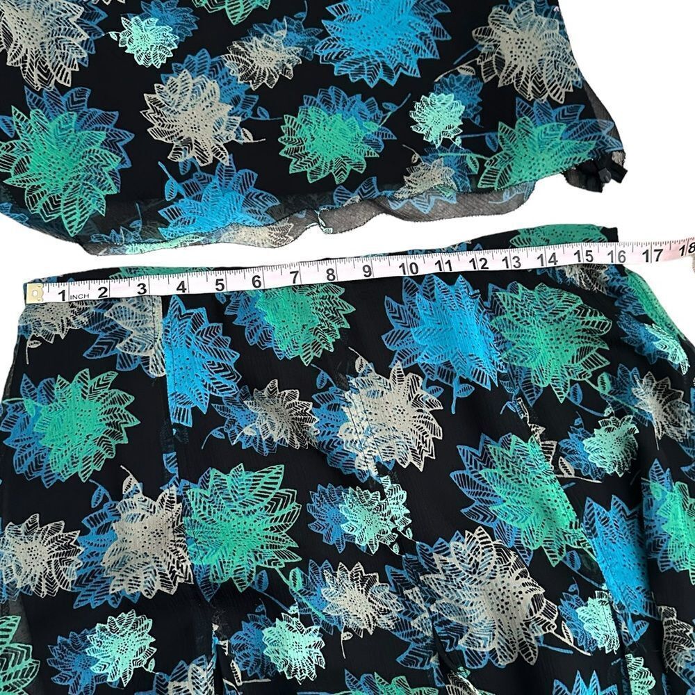 Alfani Blue and Green Skirt Set - Picture 7 of 12